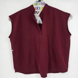 Figs Scrub Top Womens XXL Rafaela Oversized Healthcare Nurses Uniform Burgundy